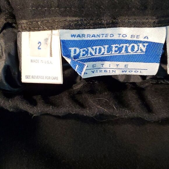 Pendelton petite black wool pencil skirt - Picture 9 of 10